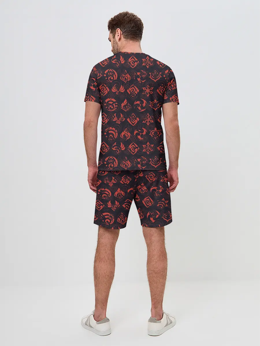 Мужской костюм с шортами / Genshin Impact