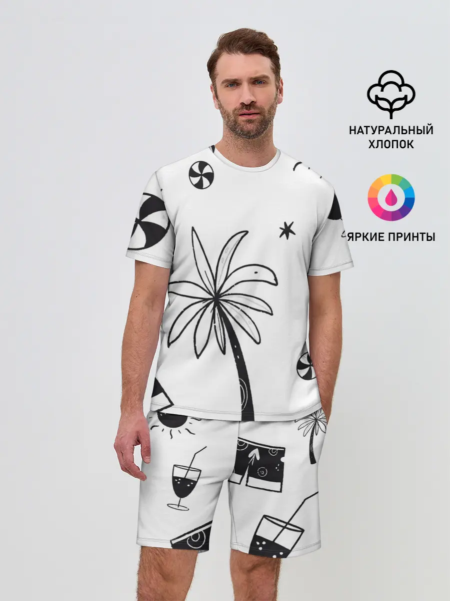 Мужской костюм с шортами / Летние вайбы