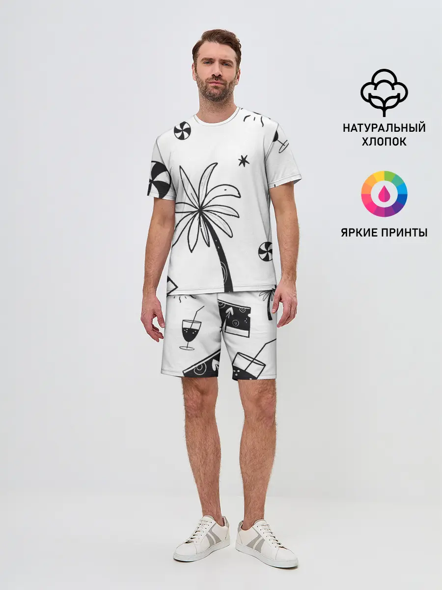 Мужской костюм с шортами / Летние вайбы