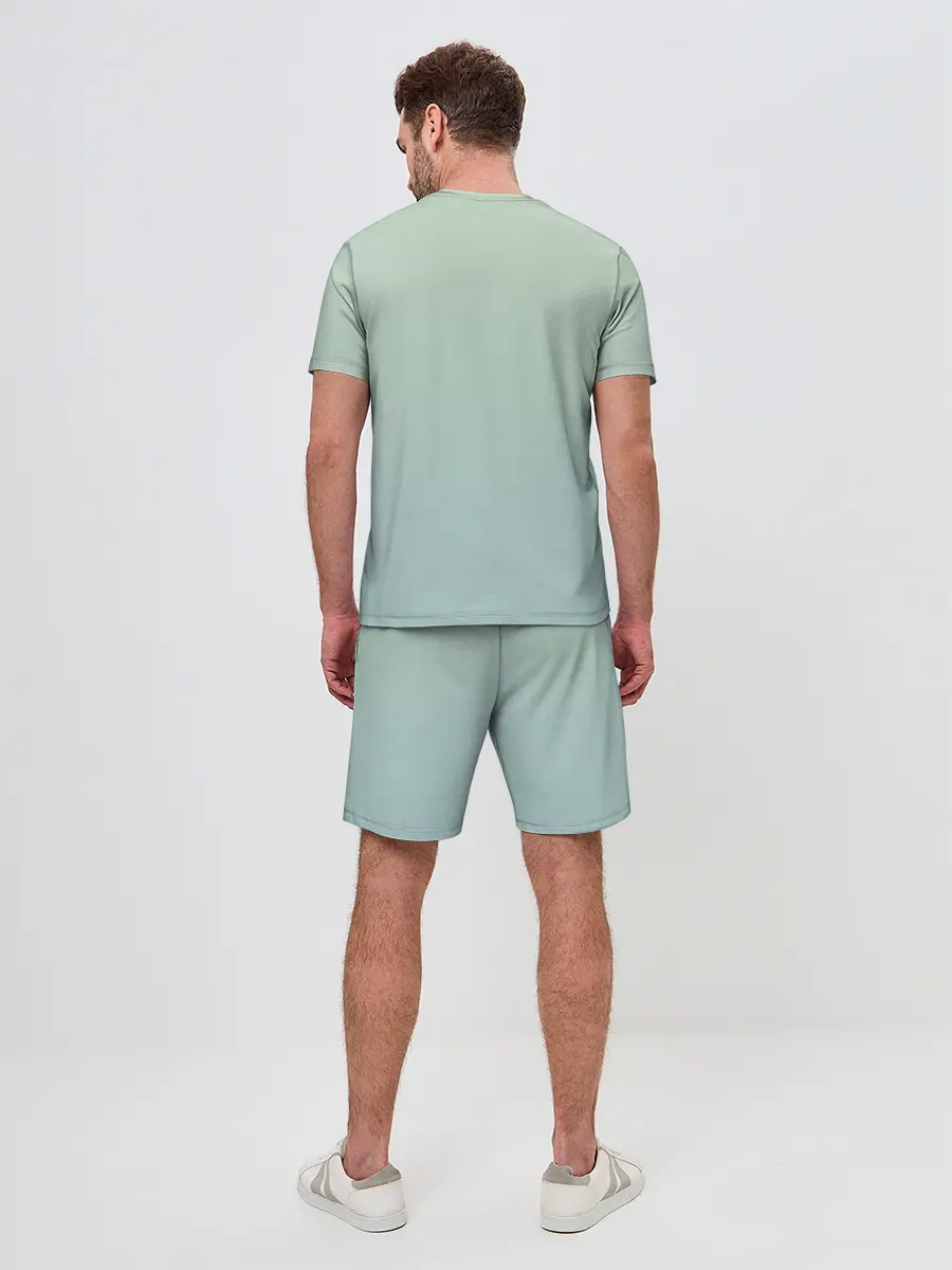 Мужской костюм с шортами / акварельные панды