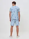 Мужской костюм с шортами / Орнамент снежинки