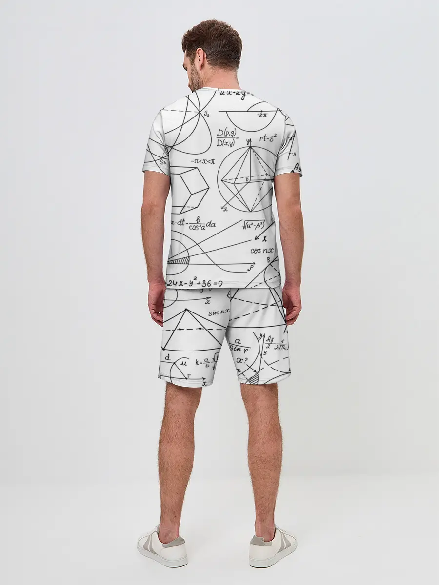 Мужской костюм с шортами / Геометрия