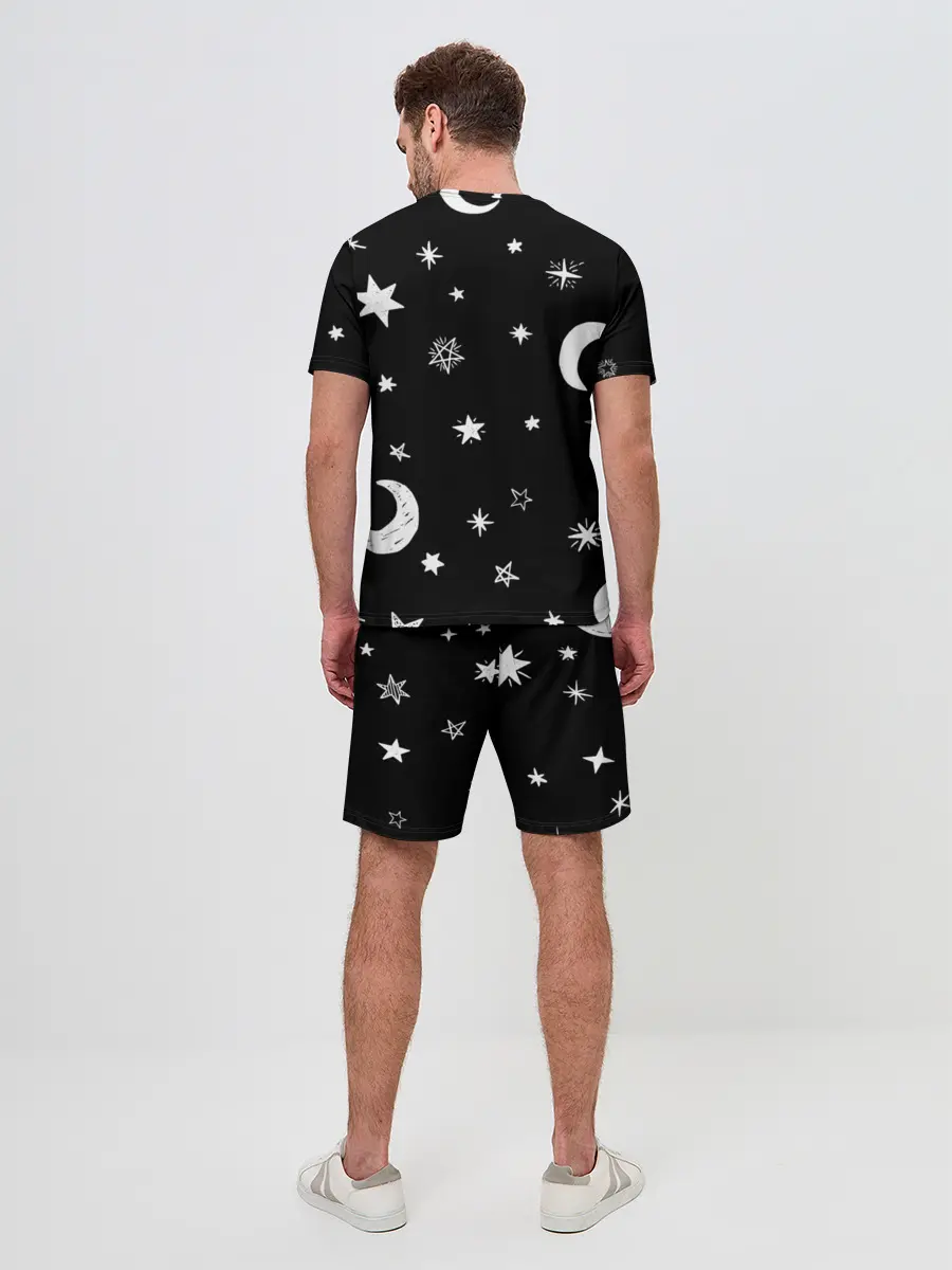 Мужской костюм с шортами / Звездное небо