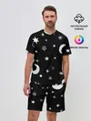 Мужской костюм с шортами / Звездное небо