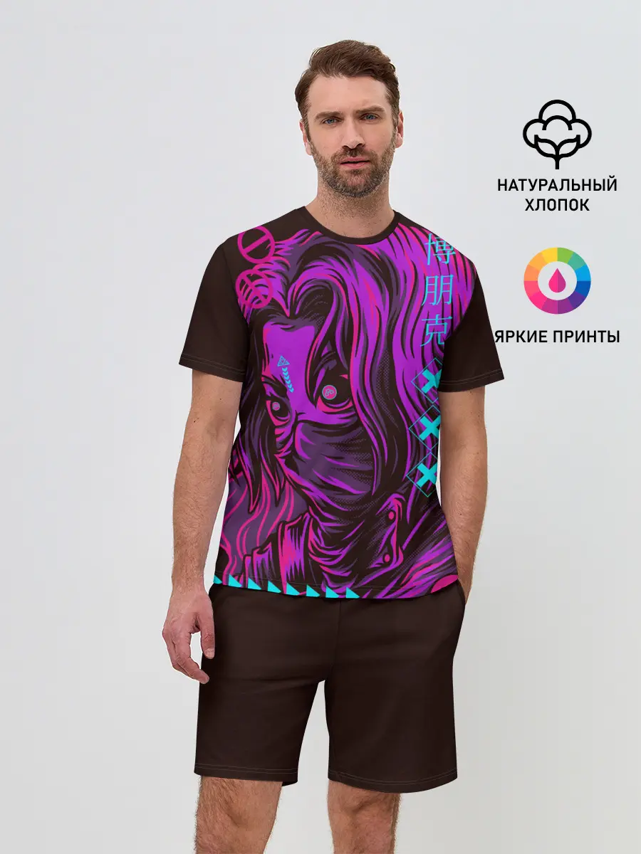 Мужской костюм с шортами / Киберпанк