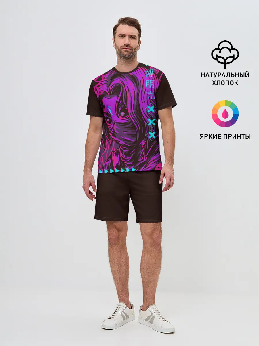 Мужской костюм с шортами / Киберпанк