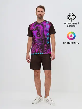 Мужской костюм с шортами / Киберпанк