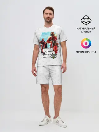 Мужской костюм с шортами / Grand Theft Auto ограбление