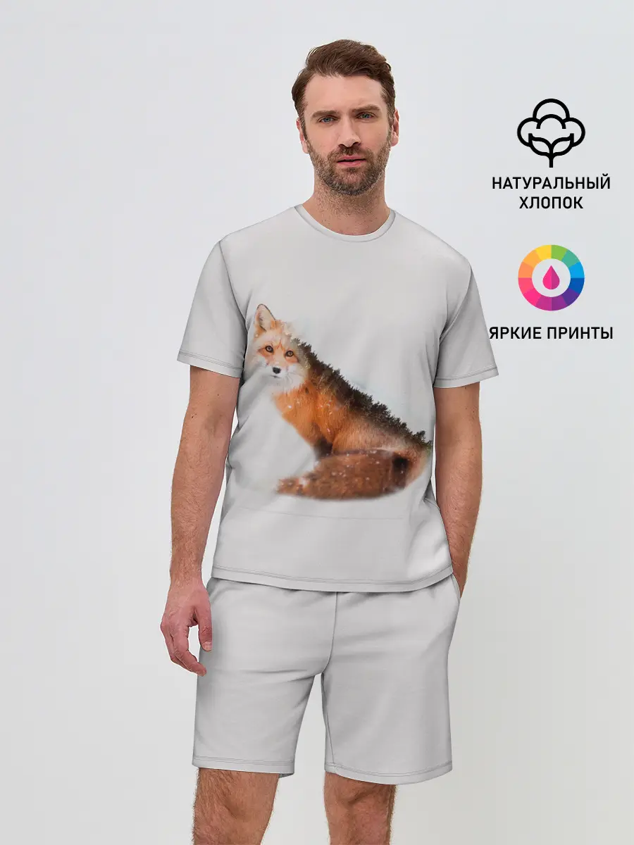 Мужской костюм с шортами / Лисица