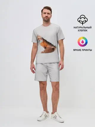 Мужской костюм с шортами / Лисица
