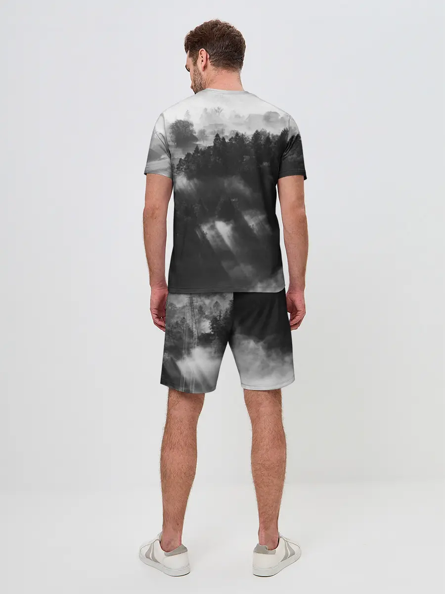 Мужской костюм с шортами / Туман в лесу