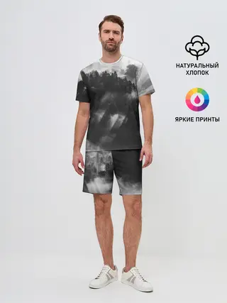 Мужской костюм с шортами / Туман в лесу