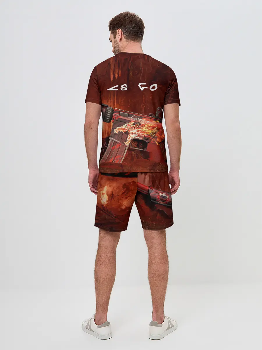 Мужской костюм с шортами / CS GO M4A4 HOWI