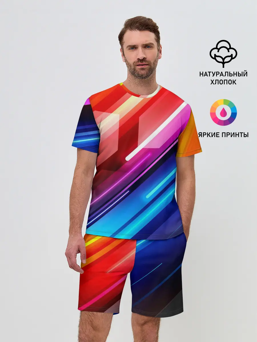 Мужской костюм с шортами / НЕОН