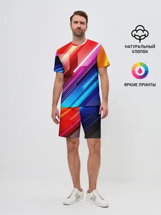 Мужской костюм с шортами / НЕОН