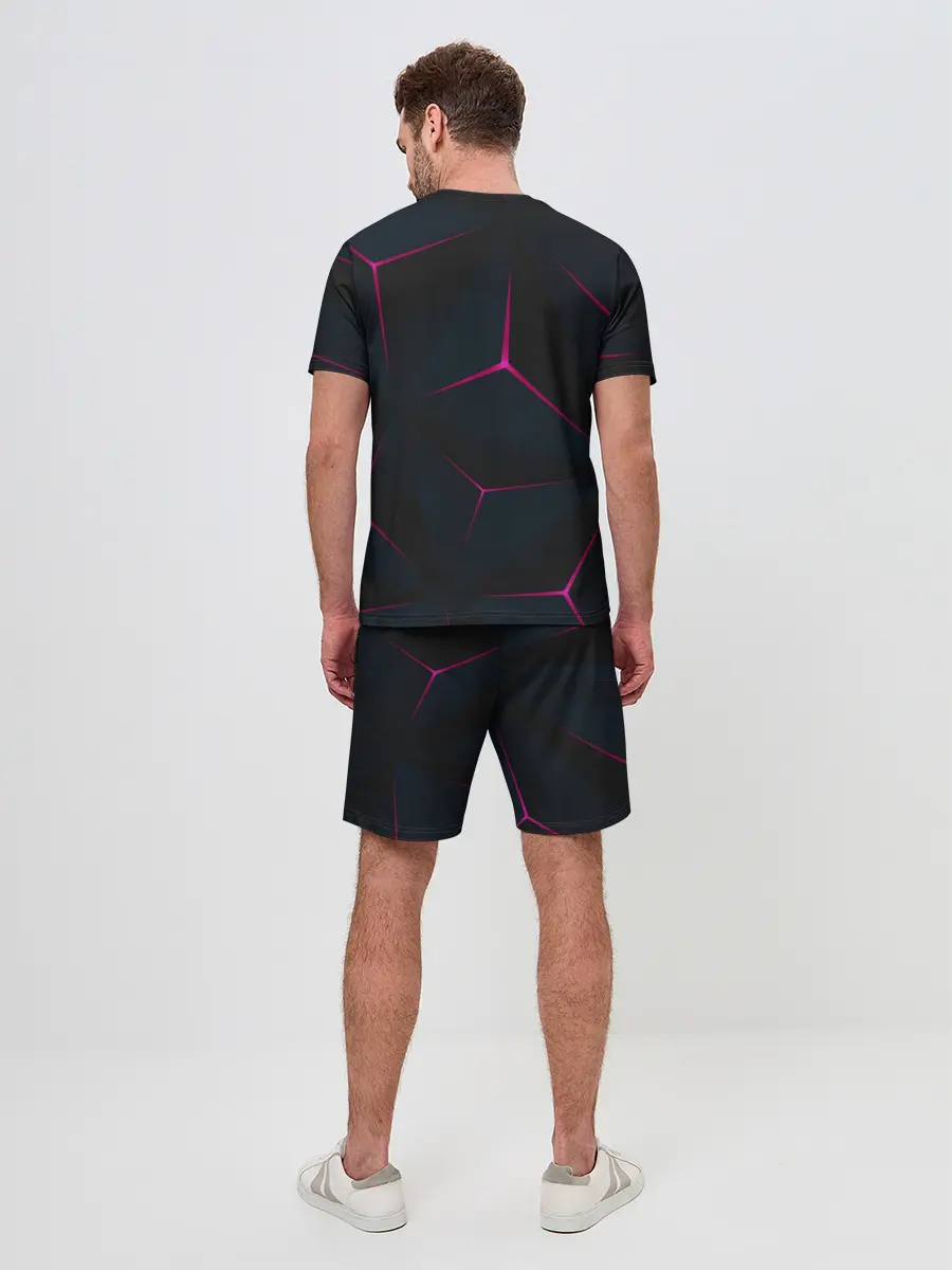 Мужской костюм с шортами / Абстракция Узор