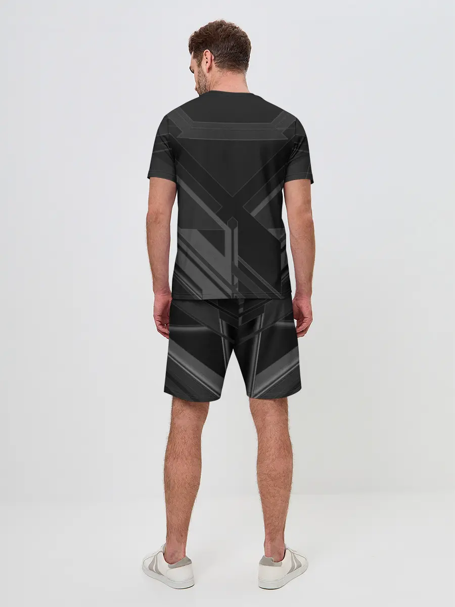 Мужской костюм с шортами / Хромированная Сталь