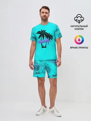 Мужской костюм с шортами / GTA Vice City гавайка