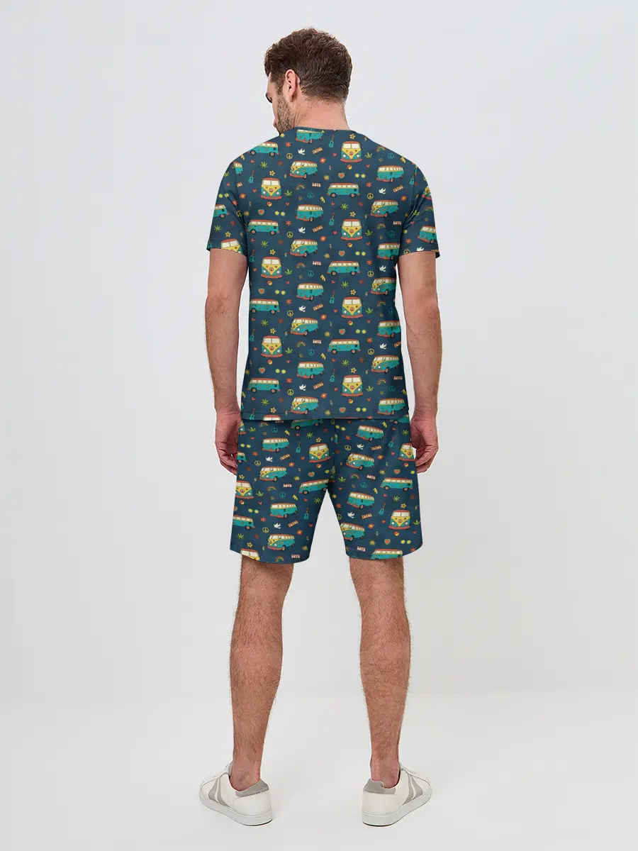 Мужской костюм с шортами / Фургоны хиппи