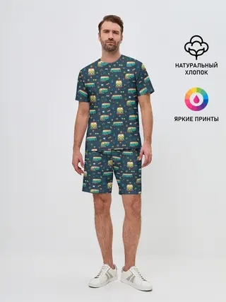 Мужской костюм с шортами / Фургоны хиппи