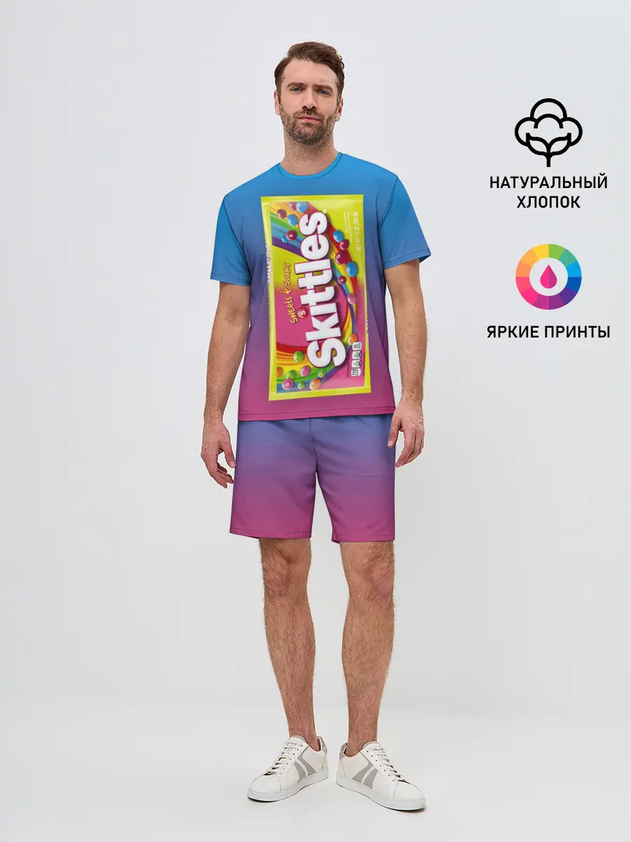 Мужской костюм с шортами / Skittles | Желтый