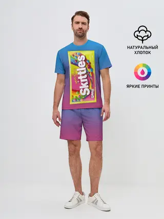 Мужской костюм с шортами / Skittles | Желтый