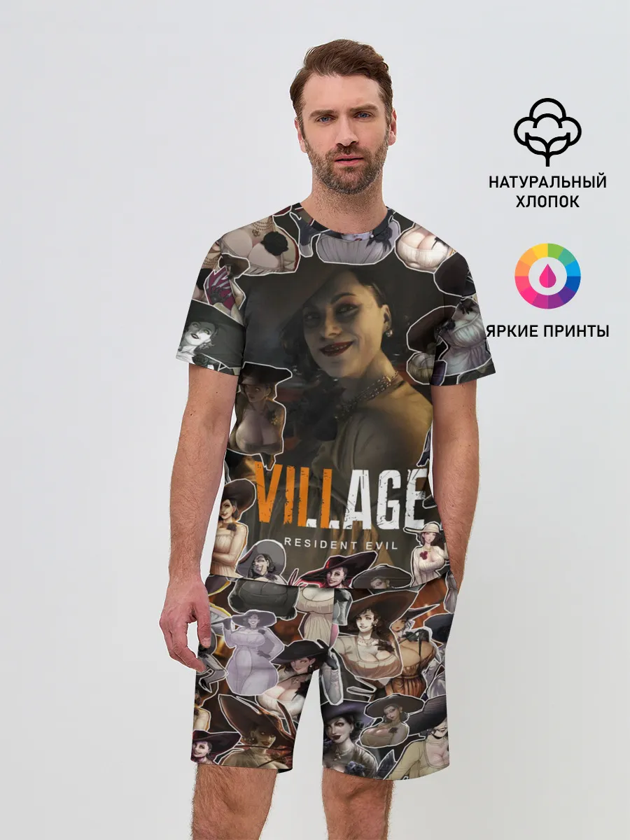 Мужской костюм с шортами / Dimitrescu stikers style