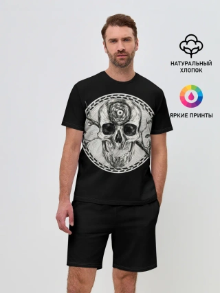 Мужской костюм с шортами / Череп Глаз и Ветвь