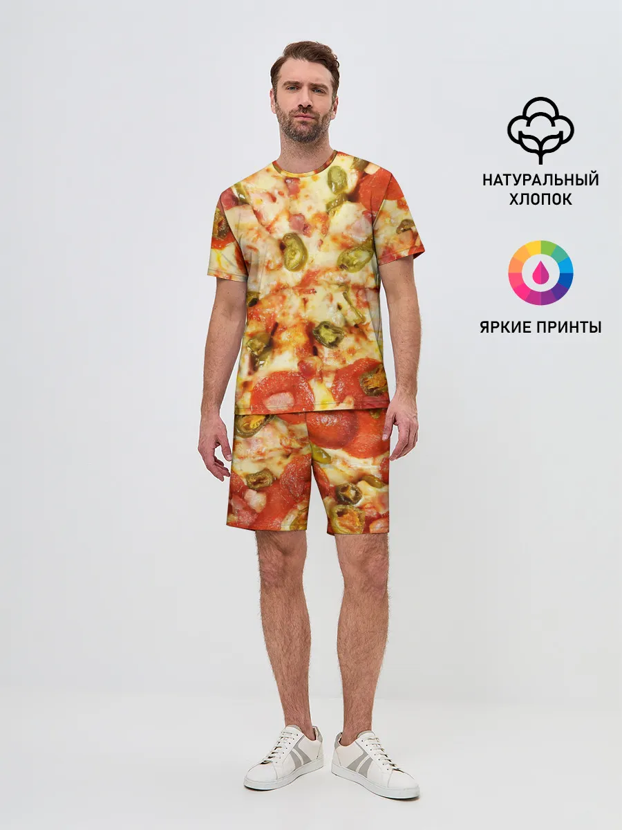 Мужской костюм с шортами / Пицца