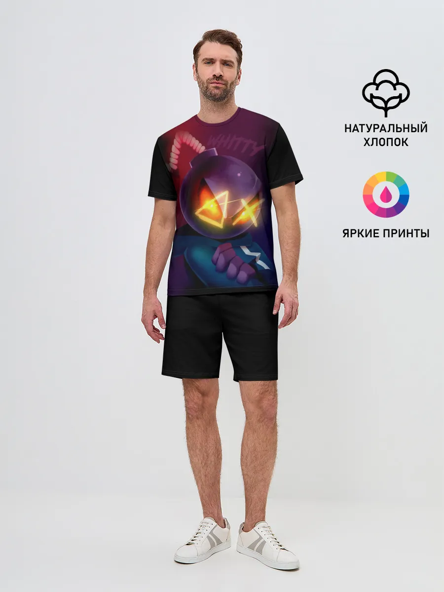 Мужской костюм с шортами / витти на темном фоне