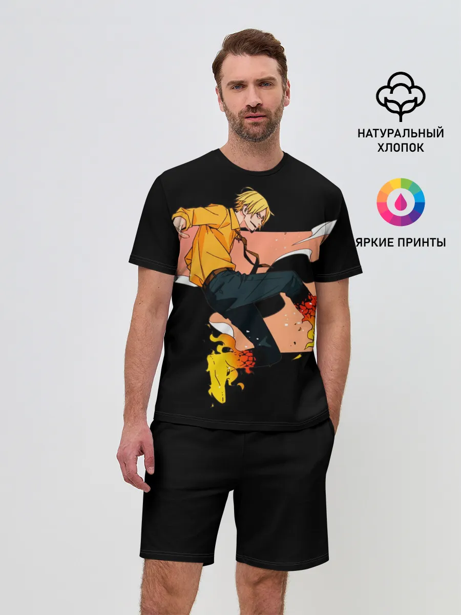 Мужской костюм с шортами / Винсмок Санджи из One Piece