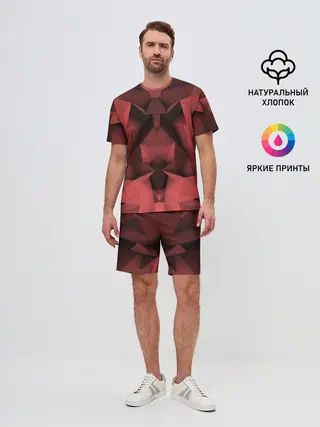 Мужской костюм с шортами / Геометрическая Абстракция