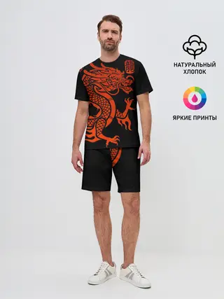 Мужской костюм с шортами / RED CHINA DRAGON