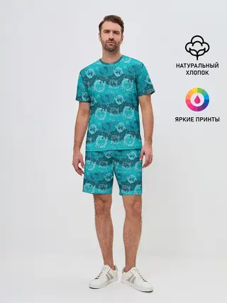 Мужской костюм с шортами / Рыбы