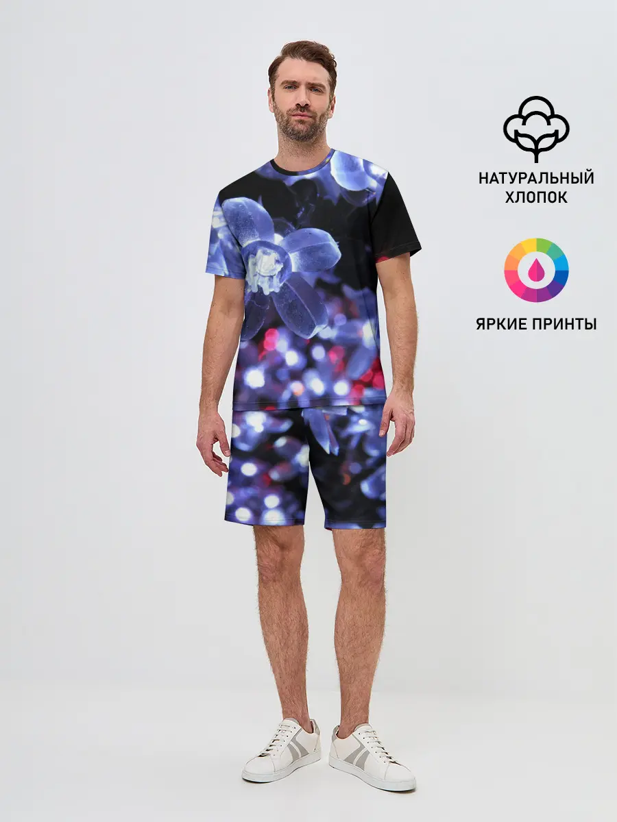 Мужской костюм с шортами / Неоновые цвета