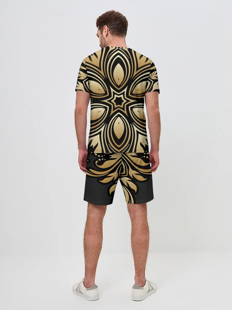 Мужской костюм с шортами / золото