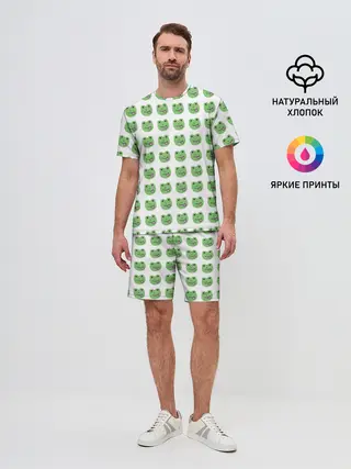Мужской костюм с шортами / лягушки