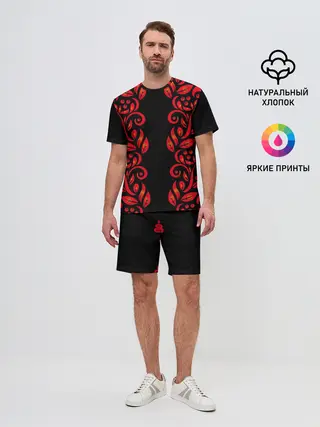 Мужской костюм с шортами / ХОХЛОМА