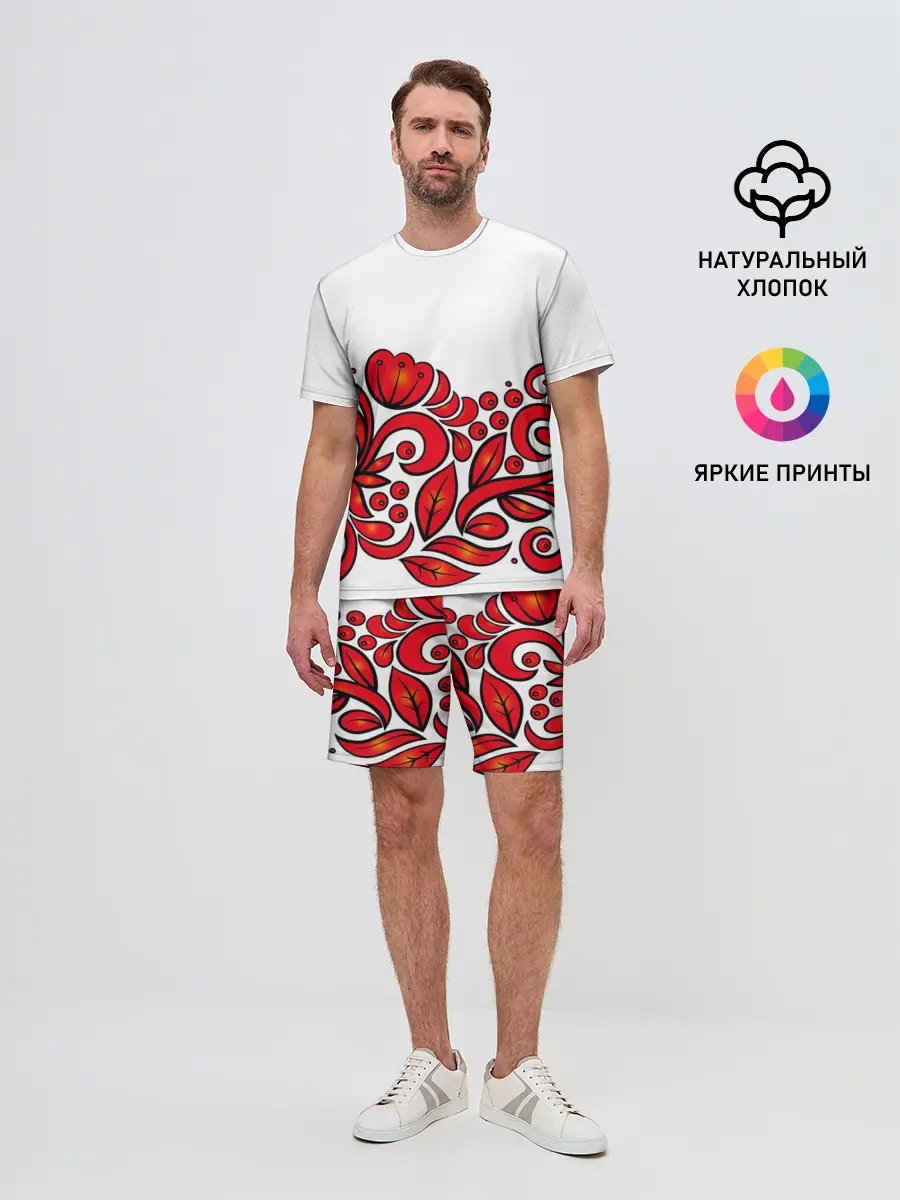 Мужской костюм с шортами / ХОХЛОМА