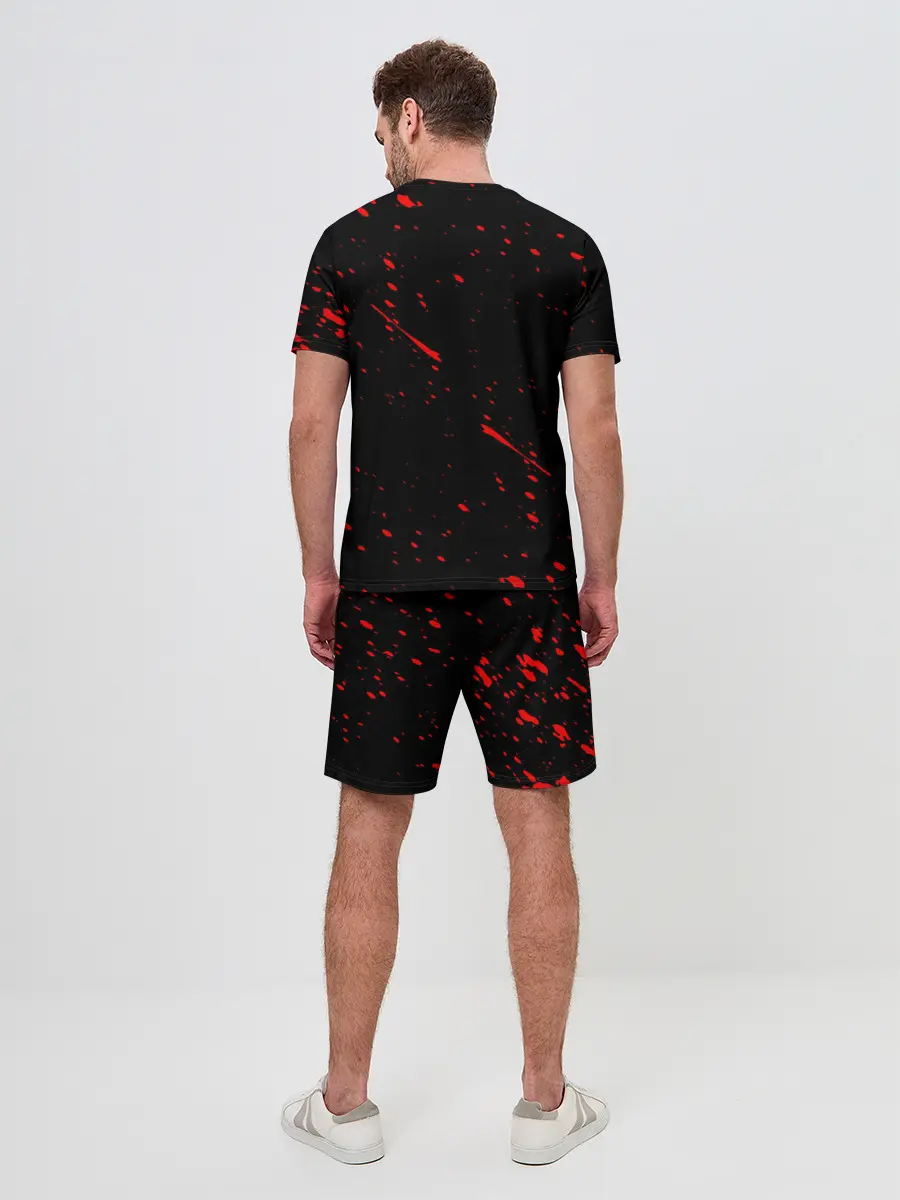 Мужской костюм с шортами / ЧЕРНЫЙ КЛЕВЕР АНИМЕ,