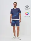 Мужской костюм с шортами / 3D волна