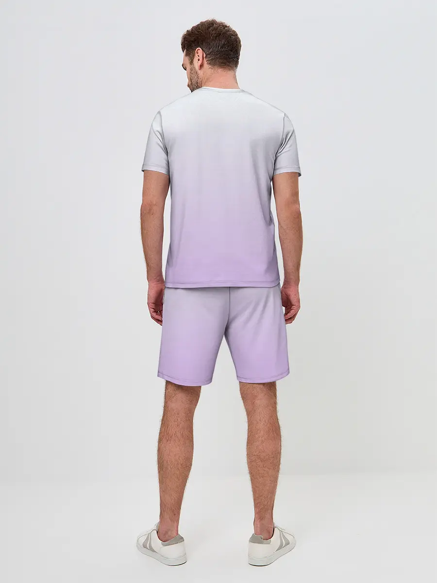 Мужской костюм с шортами / акварельная птичка