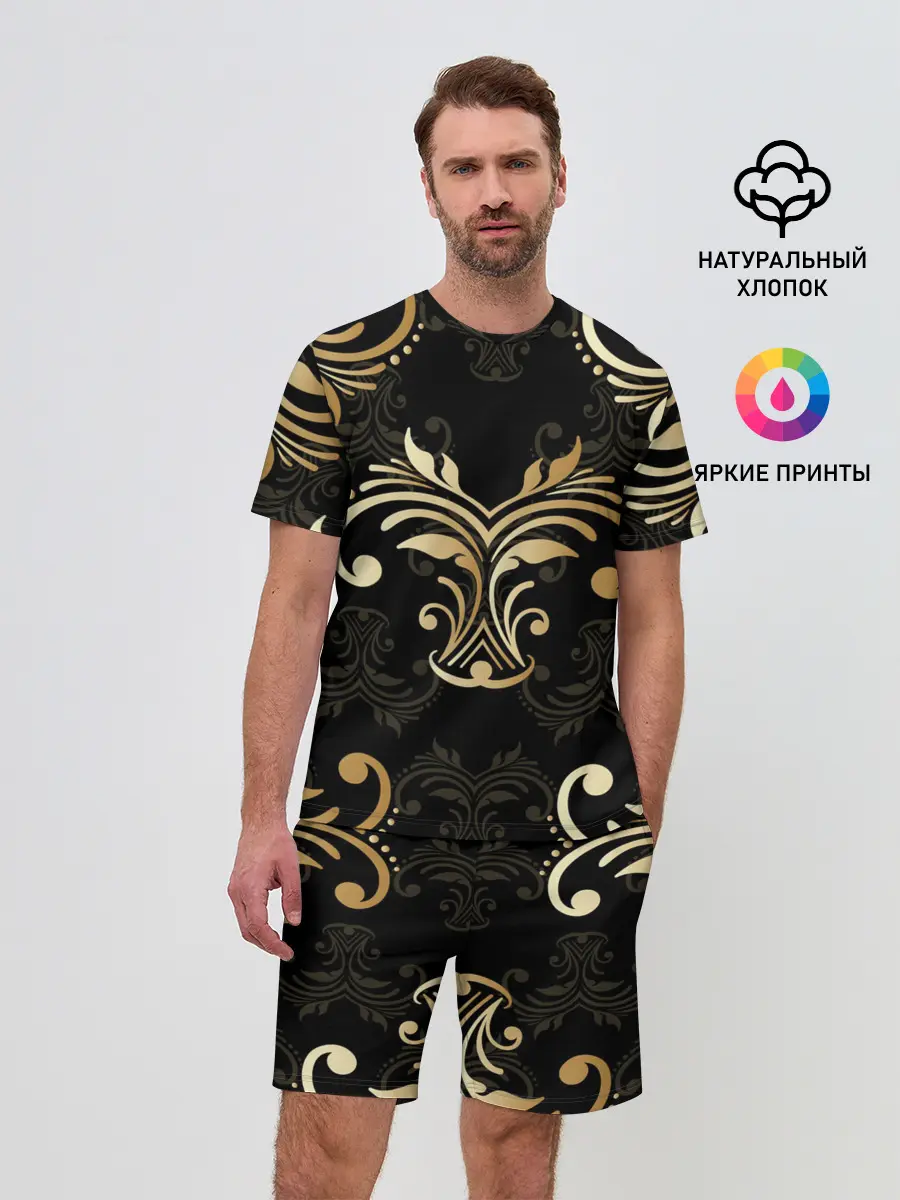 Мужской костюм с шортами / Черное золото