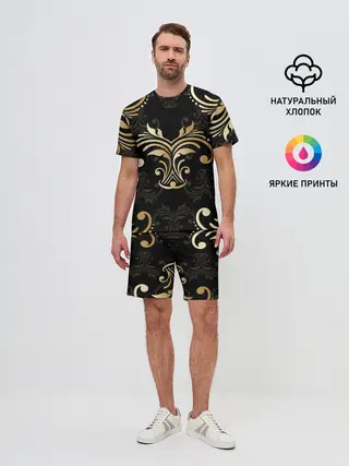 Мужской костюм с шортами / Черное золото