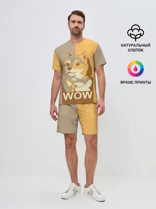 Мужской костюм с шортами / Doge Wow