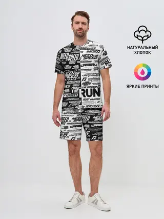 Мужской костюм с шортами / NFS ALL LOGOS