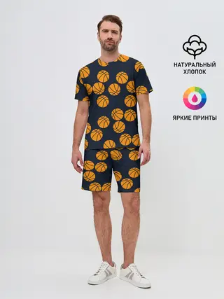 Мужской костюм с шортами / Баскетбольные мячи