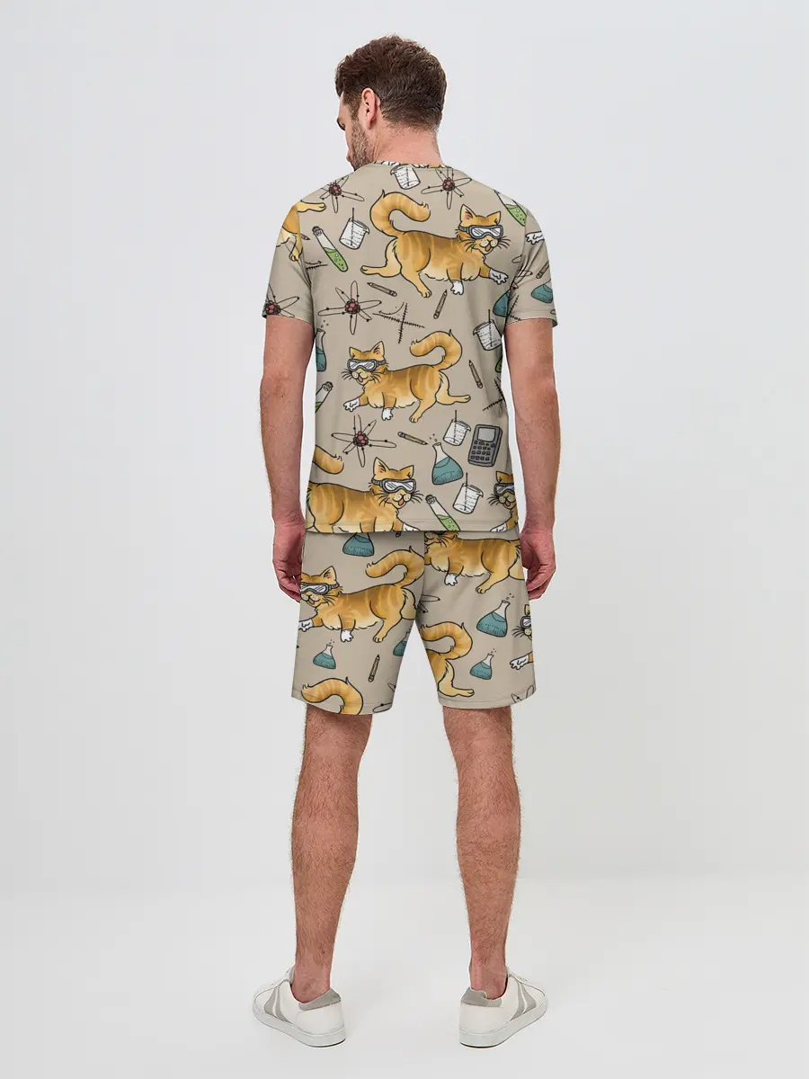 Мужской костюм с шортами / Котики и колбы