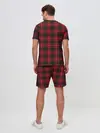 Мужской костюм с шортами / Красная клетка