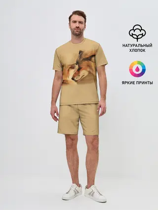 Мужской костюм с шортами / Лисички